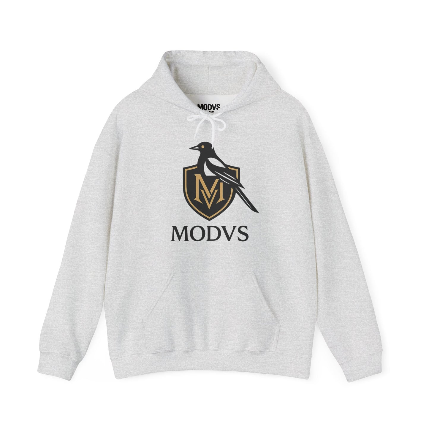 Hoodie — Modvs Crest Logo Pullover (Magpie Emblem)