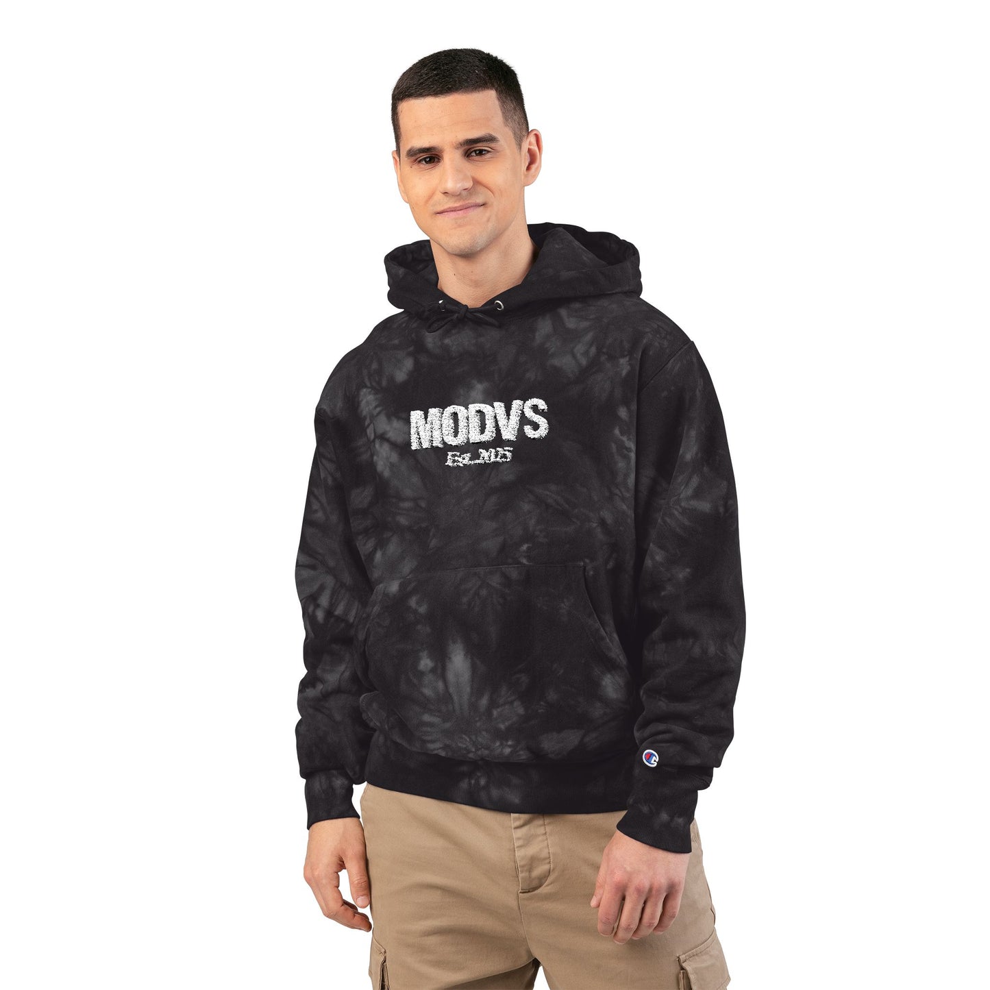 Unisex Champion Tie-Dye Hoodie with MODVS Embroidery - Cozy Fashion for All Occasions, Gift for Him or Her, Streetwear Style, Casual [...]