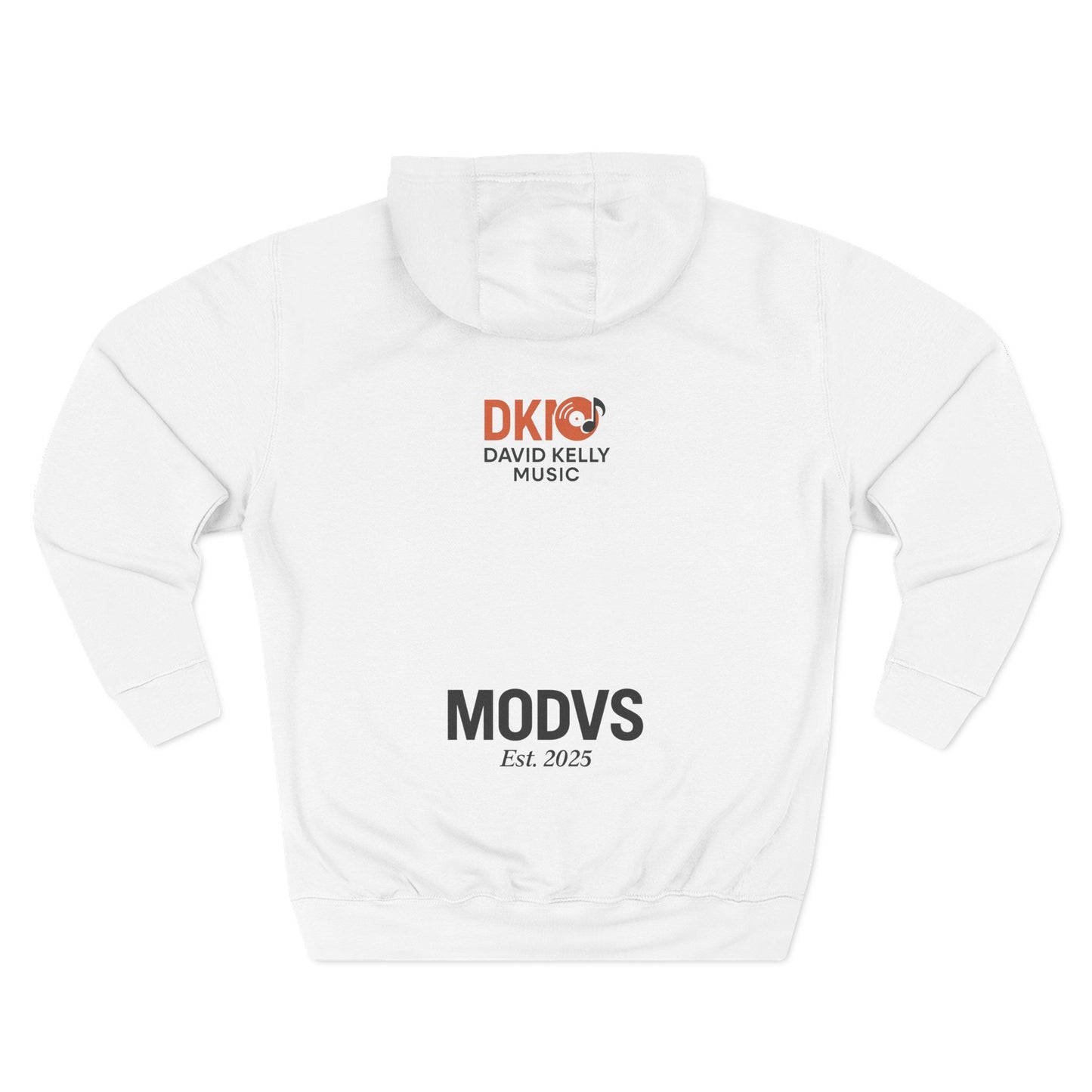 David Kelly Music Three-Panel Fleece Hoodie - Cozy Fashion, Music Lover Gift, Casual Outfit, Dream Manifesto Design, Unique Hoodie