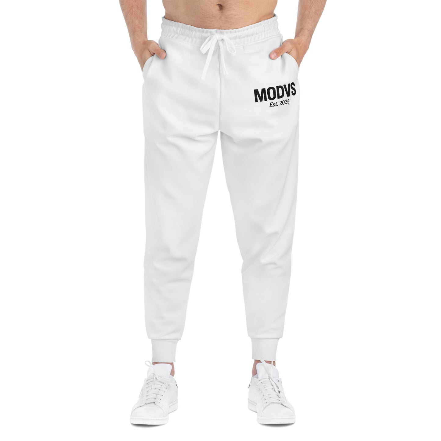 Men's Athletic Joggers, MODVS Print Pants, Casual Fitness Wear, Jogger Pants, Sportswear for Men, Trendy Lounge Bottoms