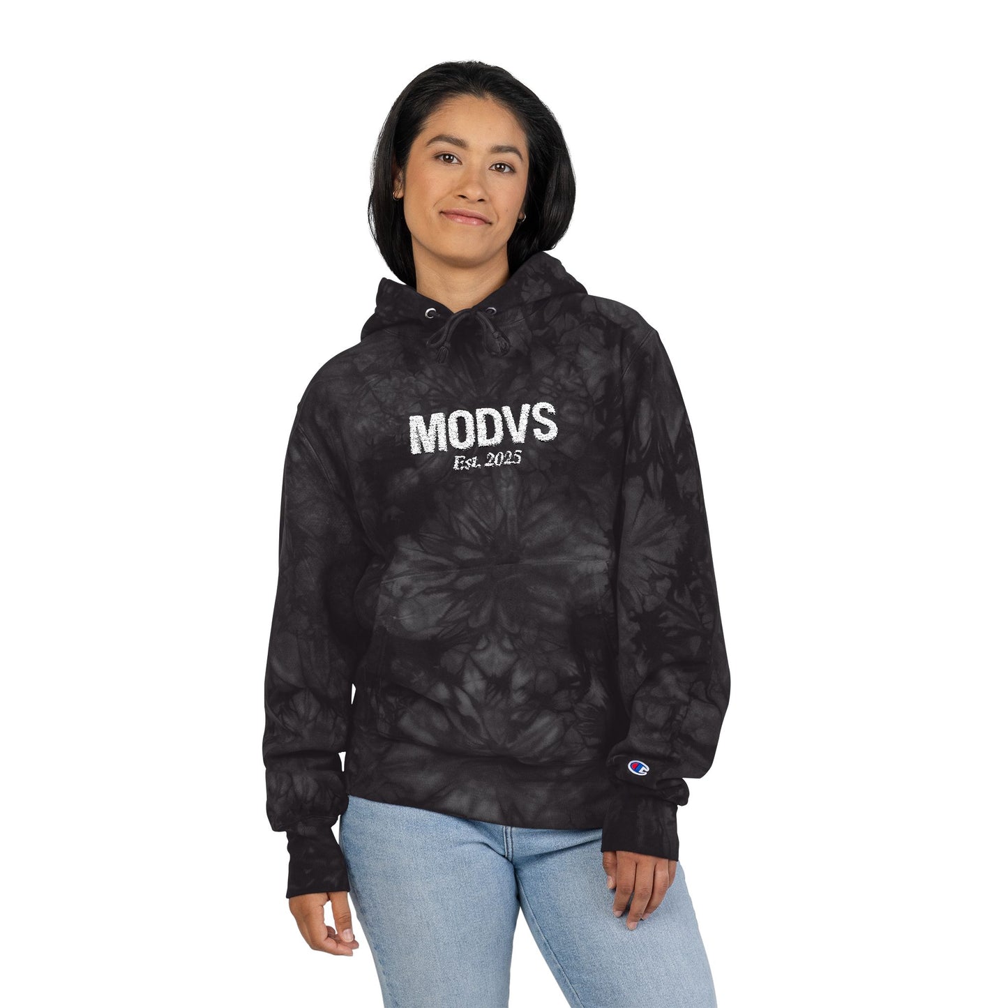 Unisex Champion Tie-Dye Hoodie with MODVS Embroidery - Cozy Fashion for All Occasions, Gift for Him or Her, Streetwear Style, Casual [...]