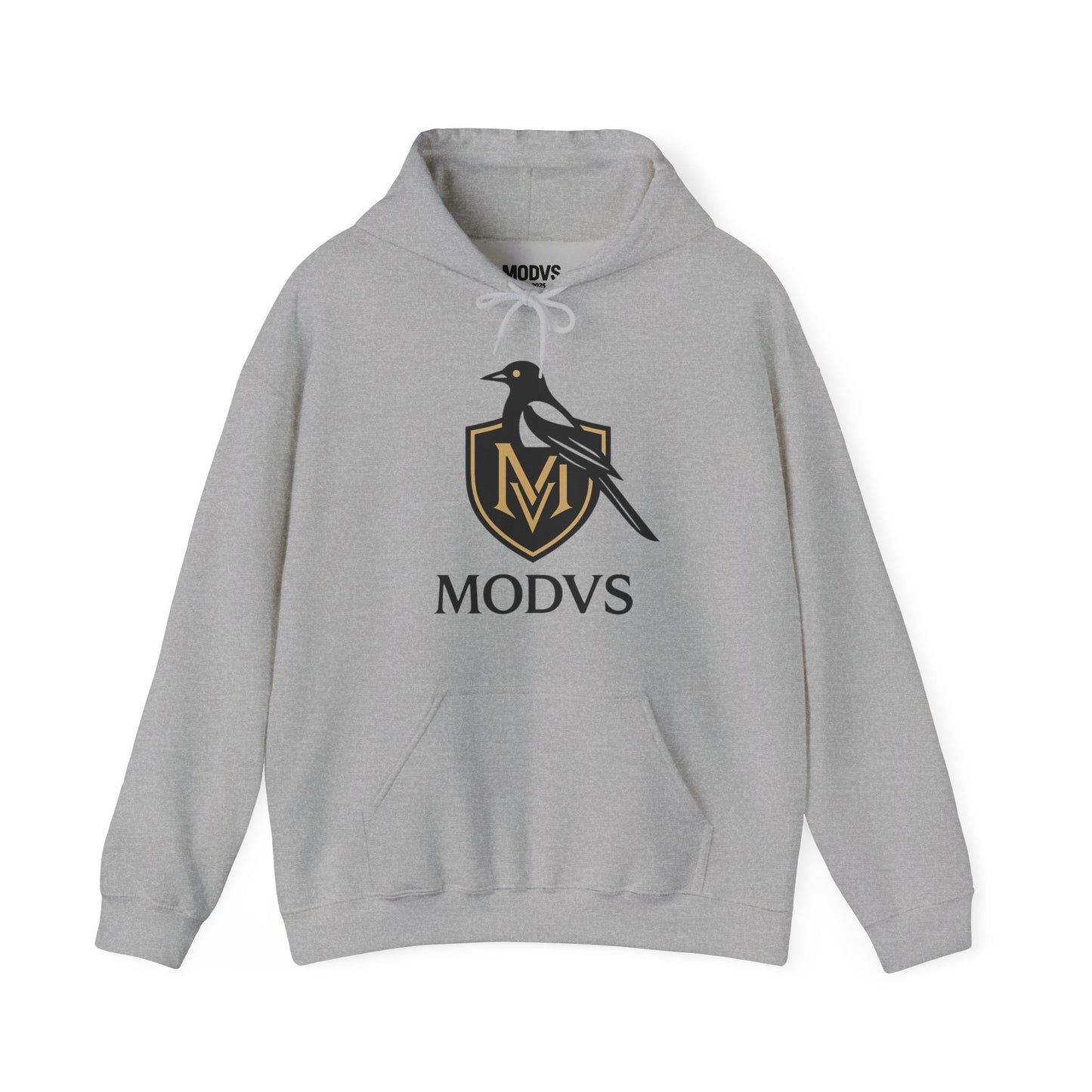 Hoodie — Modvs Crest Logo Pullover (Magpie Emblem)