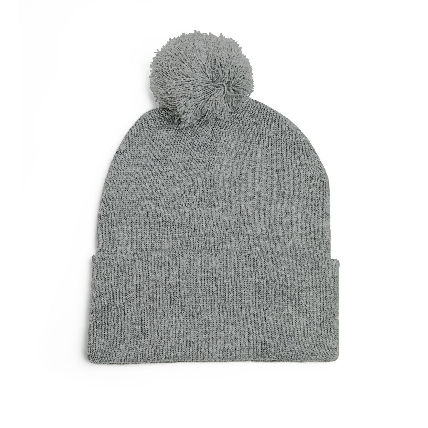 Embroidered Pom-Pom Hat