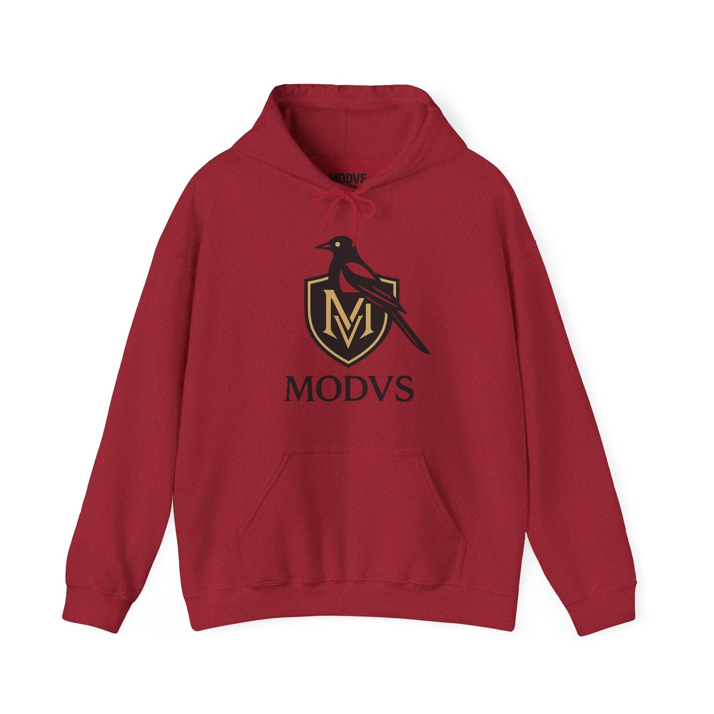 Hoodie — Modvs Crest Logo Pullover (Magpie Emblem)