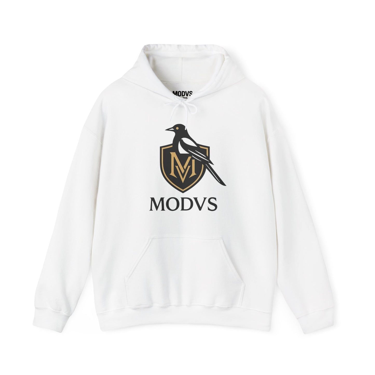 Hoodie — Modvs Crest Logo Pullover (Magpie Emblem)