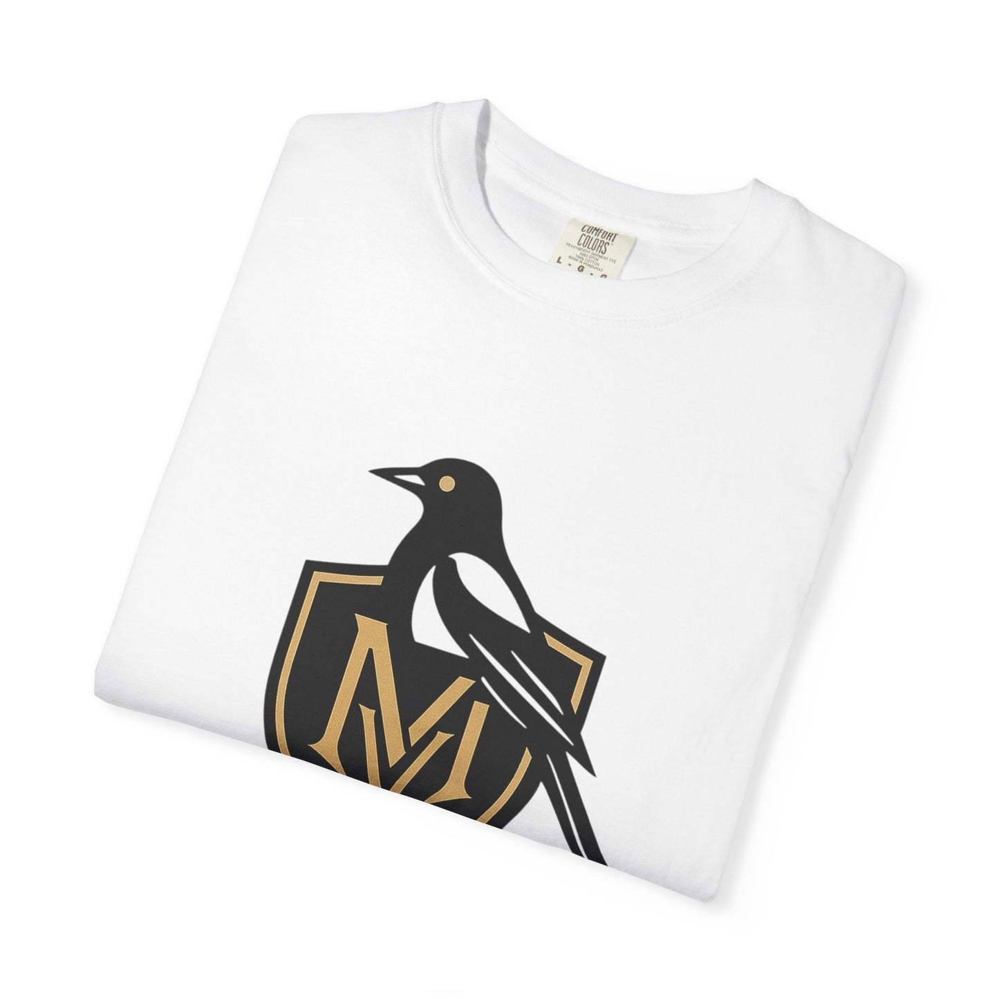 T-Shirt — MODVS Crest Tee with Magpie Logo, "MODVS Est. 2025"