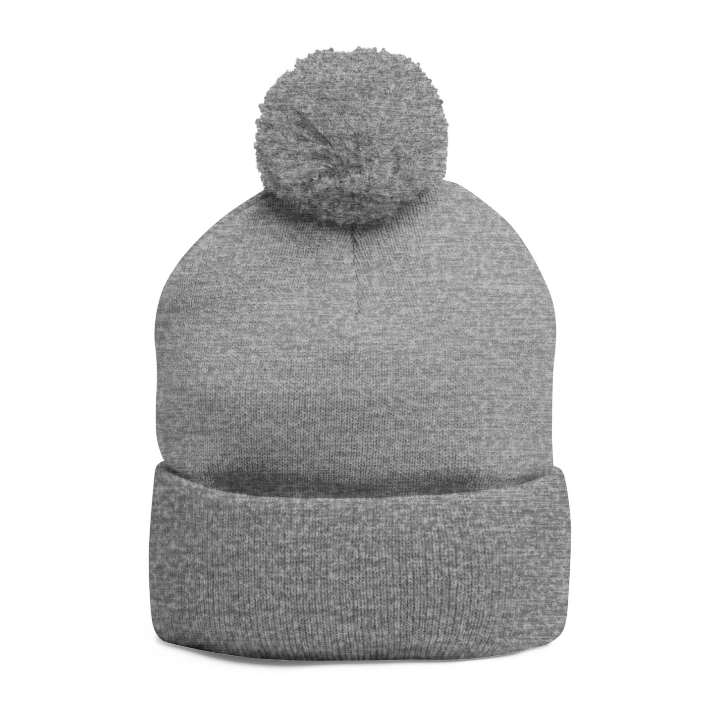 Embroidered Pom-Pom Hat