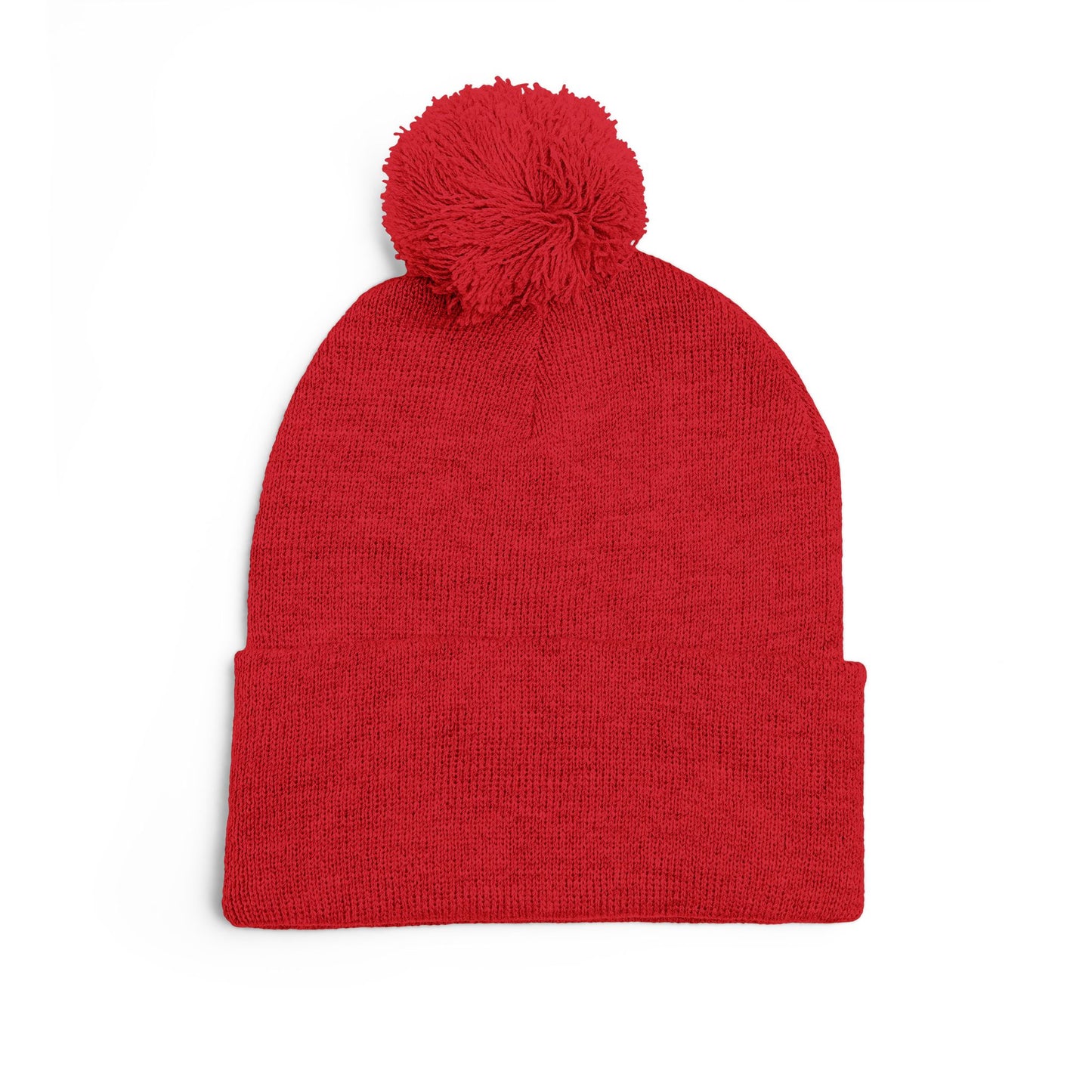 Embroidered Pom-Pom Hat