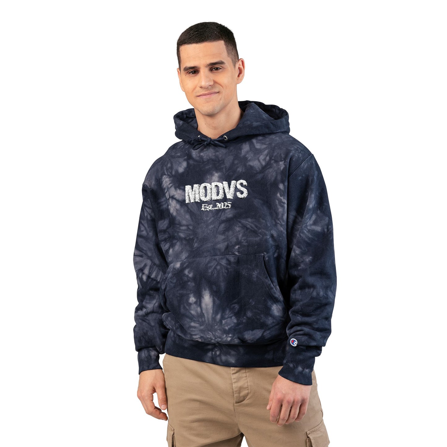 Unisex Champion Tie-Dye Hoodie with MODVS Embroidery - Cozy Fashion for All Occasions, Gift for Him or Her, Streetwear Style, Casual [...]