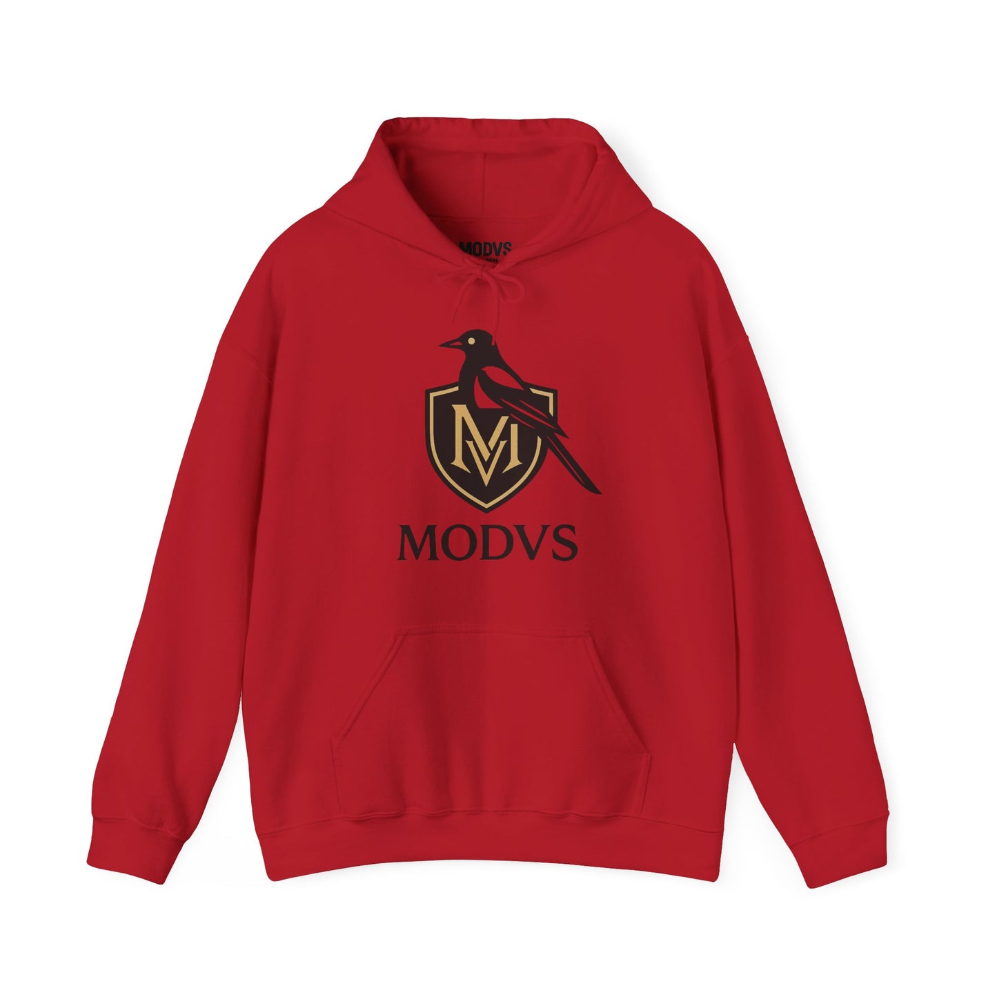 Hoodie — Modvs Crest Logo Pullover (Magpie Emblem)