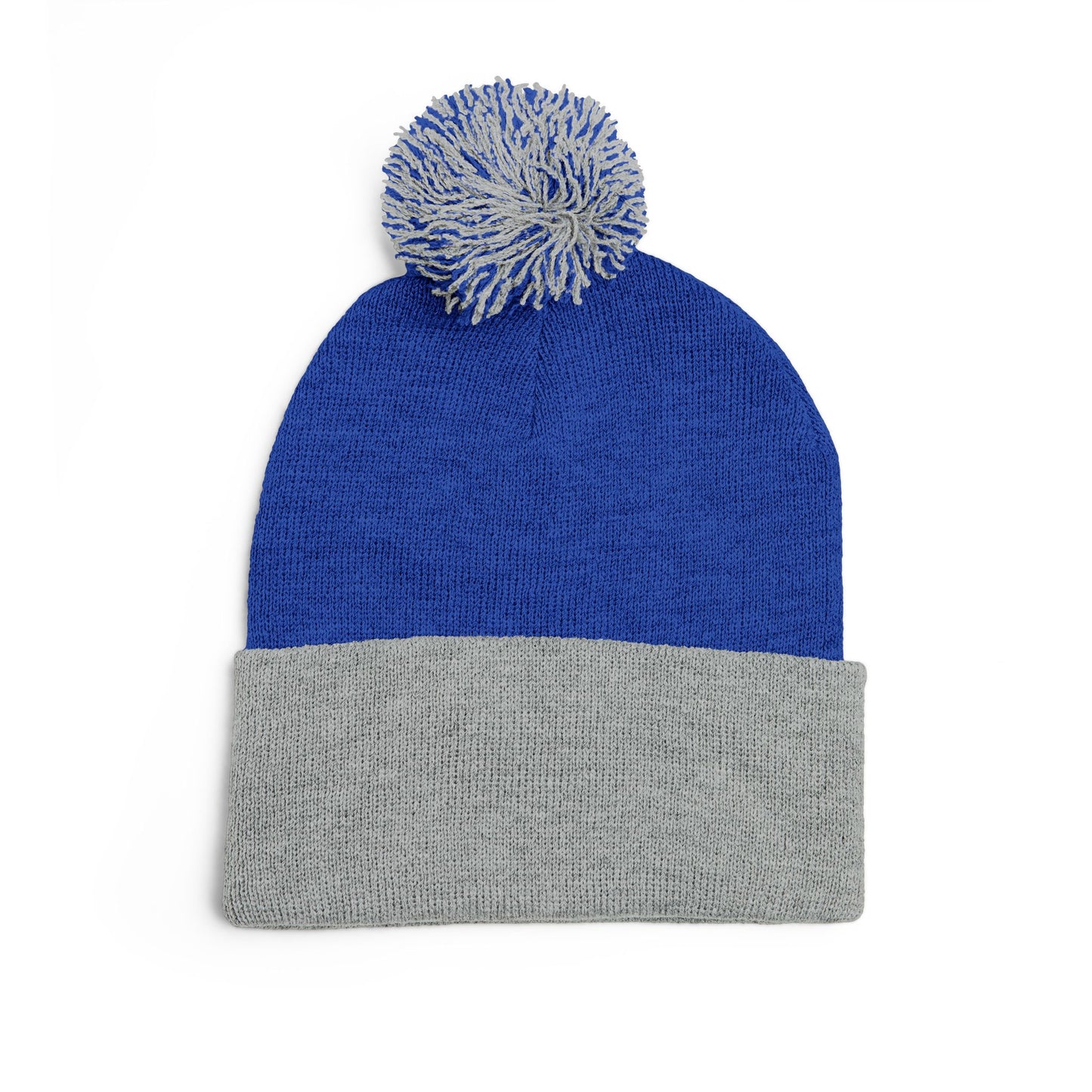 Embroidered Pom-Pom Hat