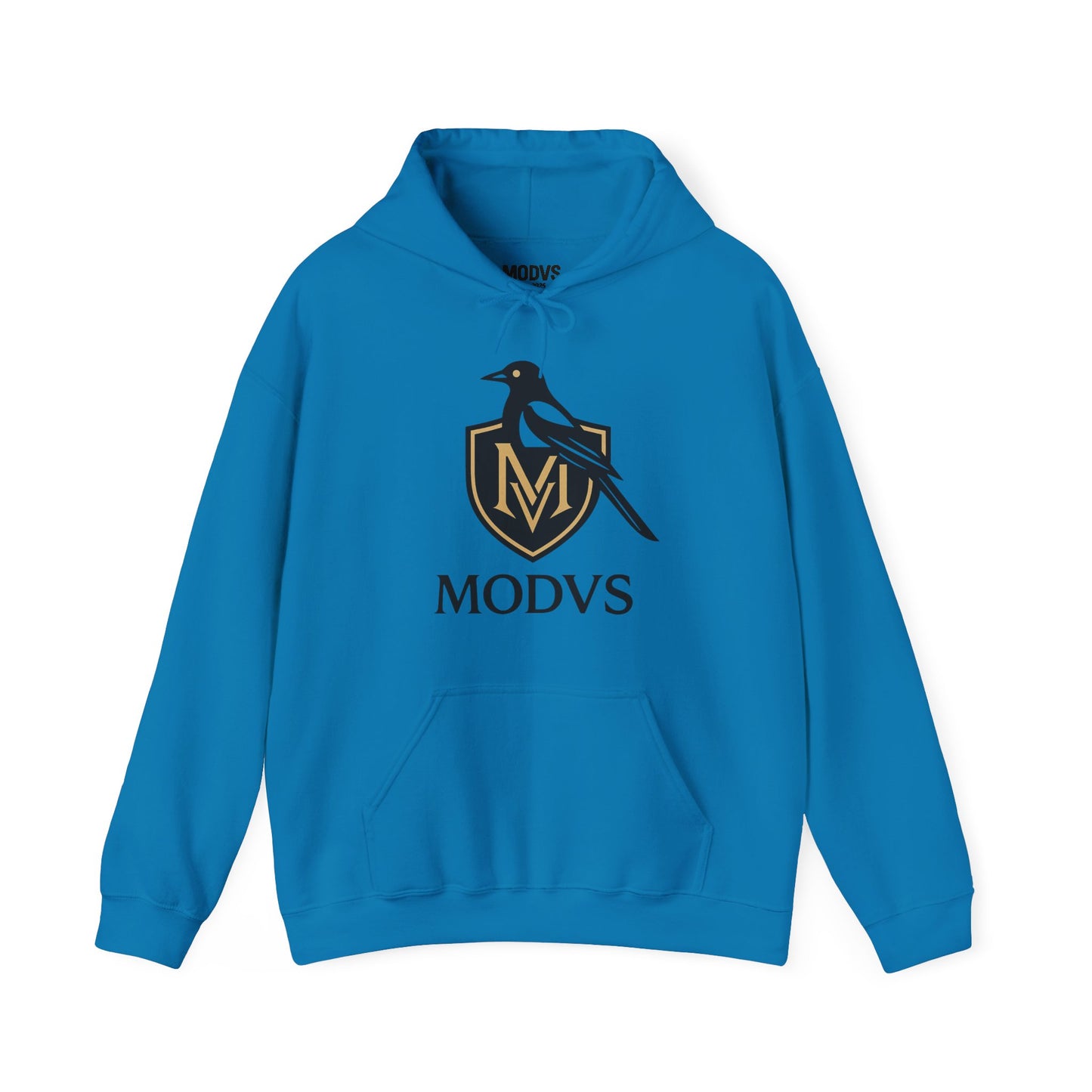 Hoodie — Modvs Crest Logo Pullover (Magpie Emblem)