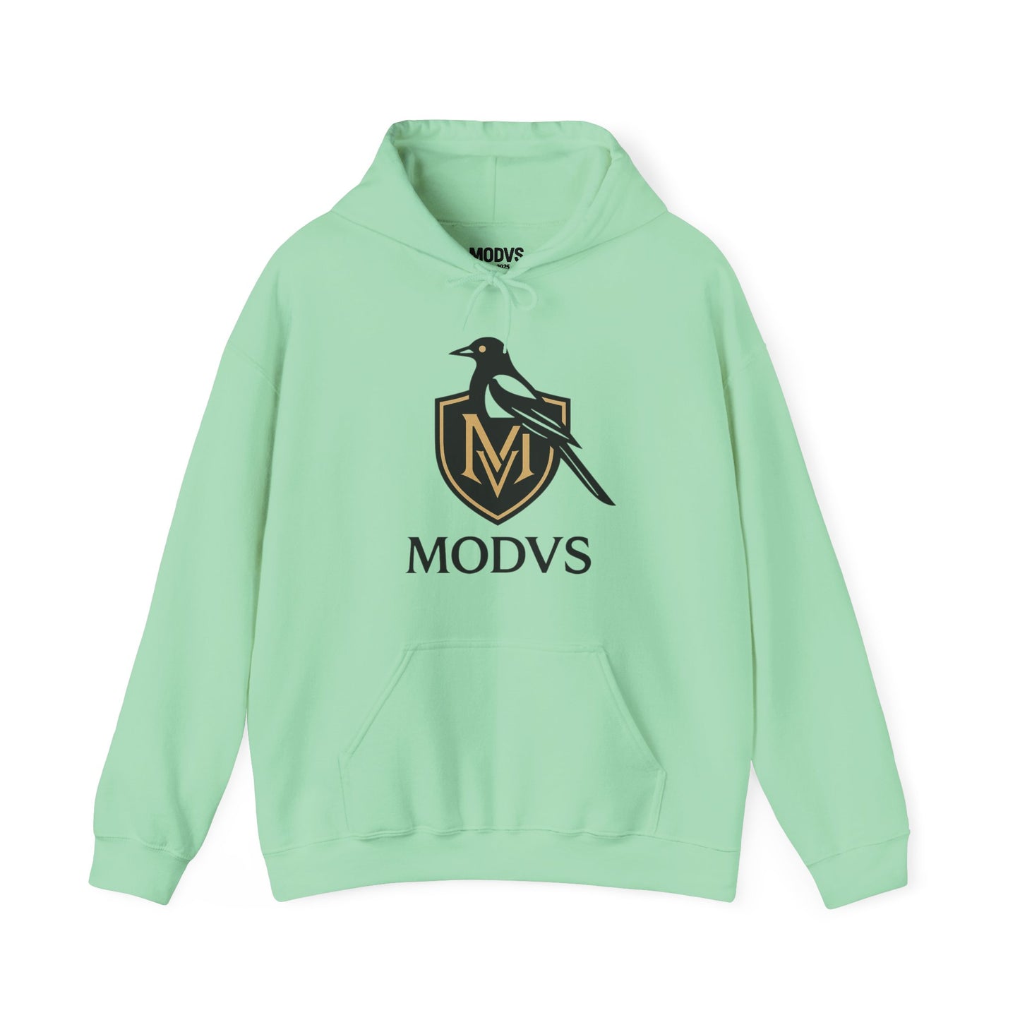 Hoodie — Modvs Crest Logo Pullover (Magpie Emblem)