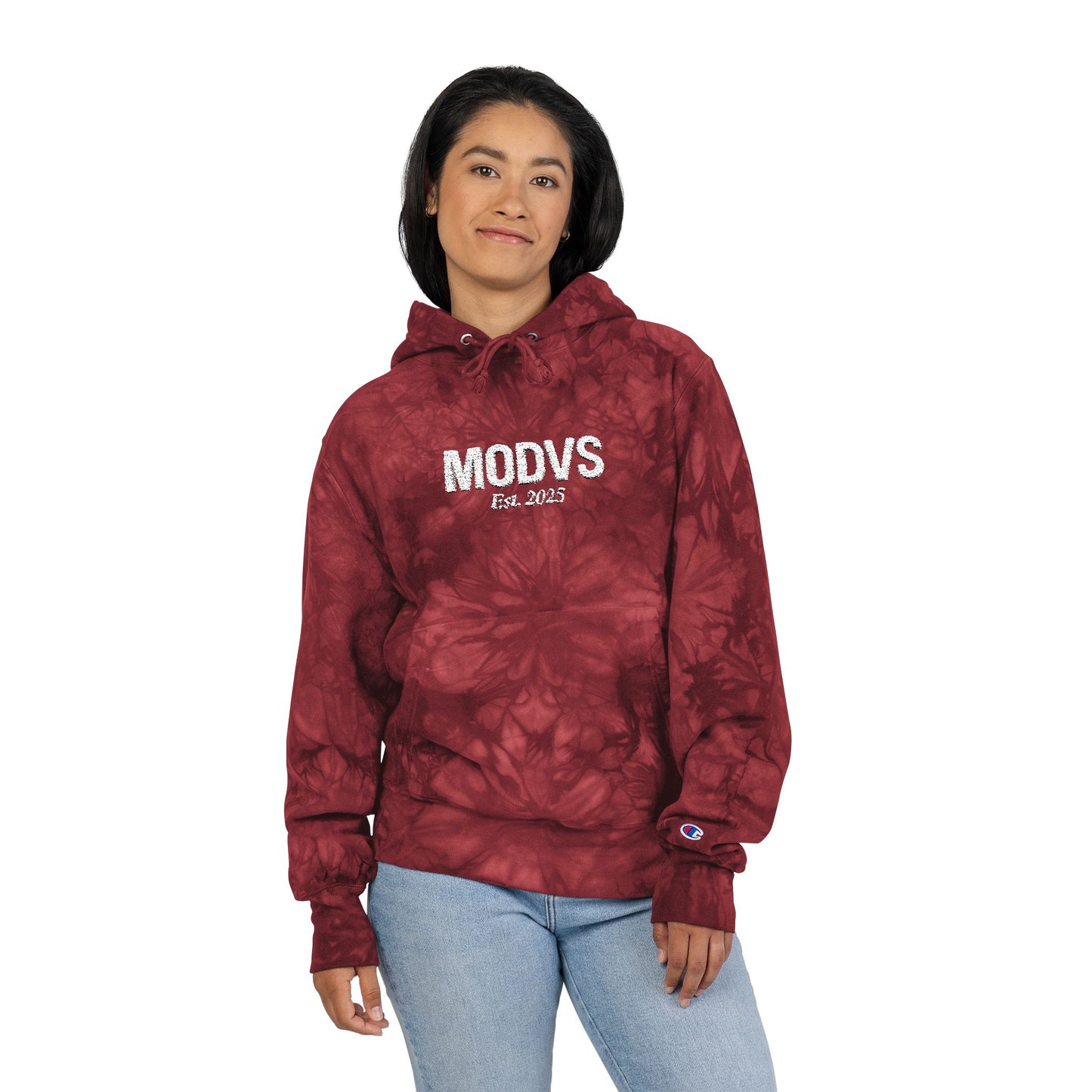 Unisex Champion Tie-Dye Hoodie with MODVS Embroidery - Cozy Fashion for All Occasions, Gift for Him or Her, Streetwear Style, Casual [...]