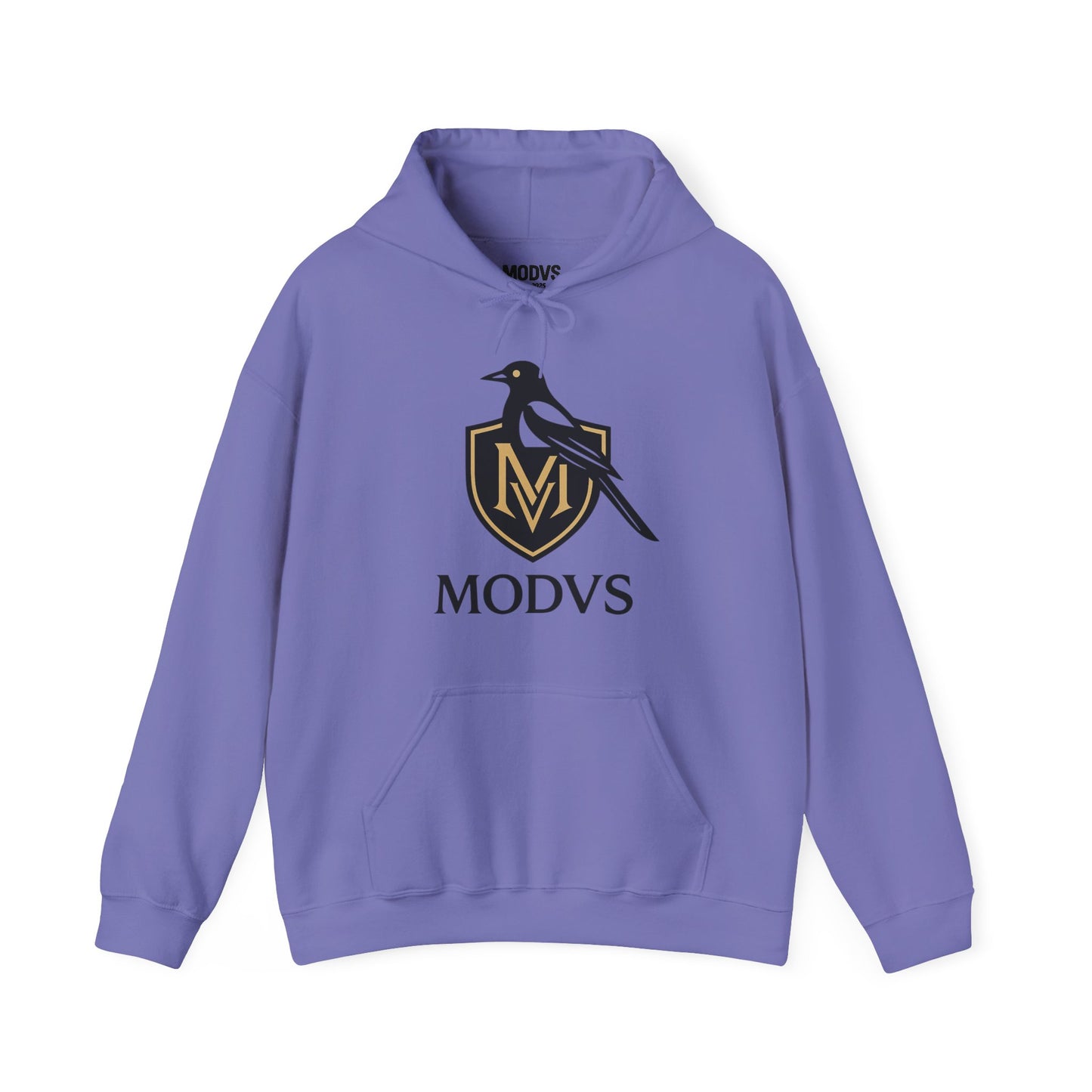 Hoodie — Modvs Crest Logo Pullover (Magpie Emblem)