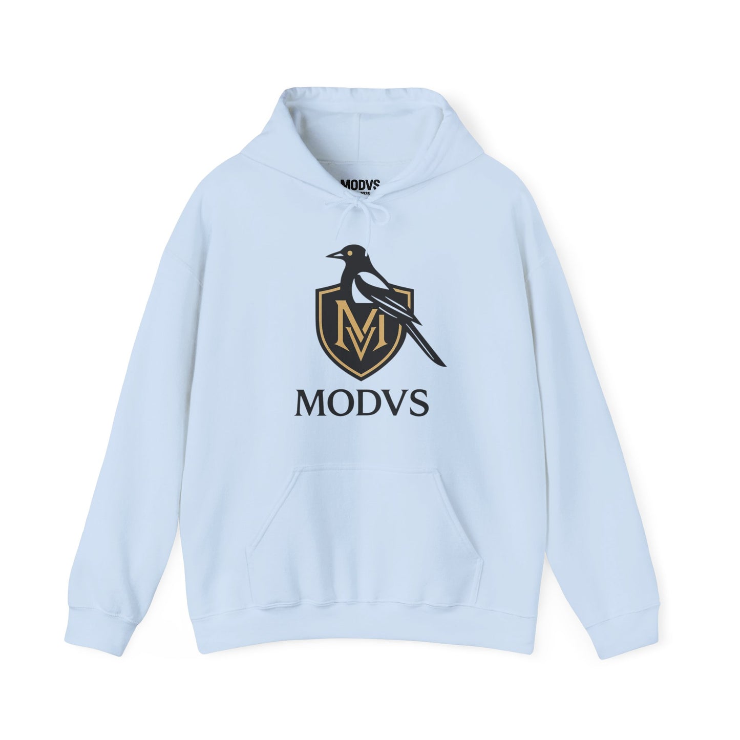 Hoodie — Modvs Crest Logo Pullover (Magpie Emblem)