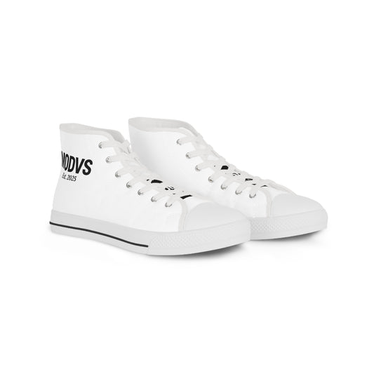 Stylish White High Top Sneakers for Men, Casual Footwear, Daily Wear, Trendy Sneakers, Fashionable Men's Sneaker Shoes, Gift for Him, [...]